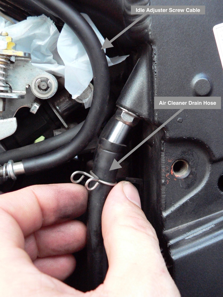 Air Cleaner Drain Hose Removal