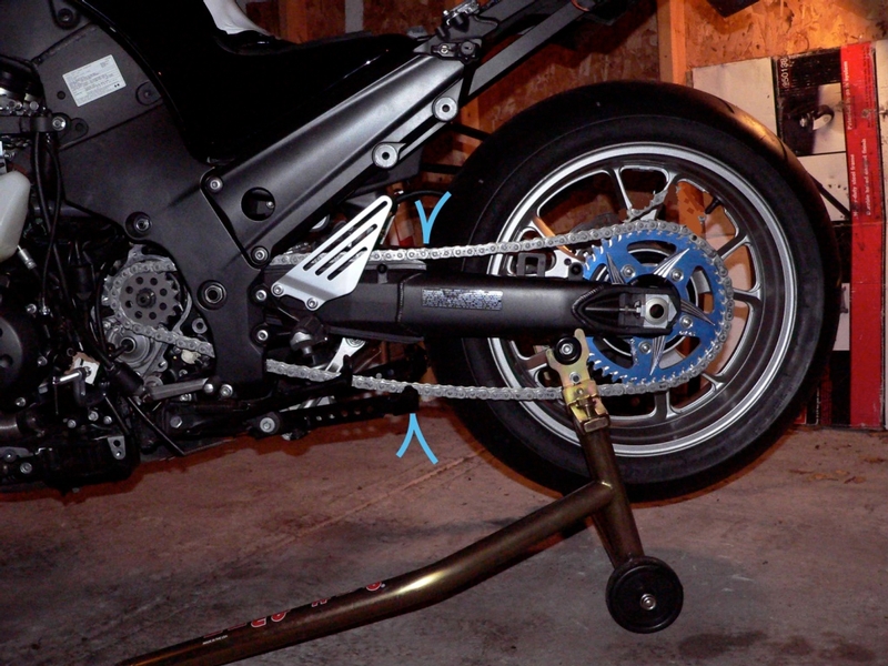 Drive Chain Slack Adjustment